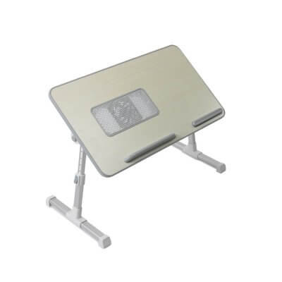 Складной столик для ноутбука с вентиляцией (бежевый)-2
