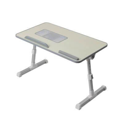 Складной столик для ноутбука с вентиляцией (бежевый)-1