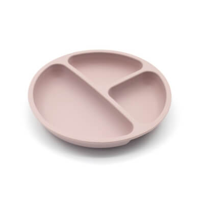 Силиконовый набор детской посуды Pixi розовый-3