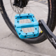 Нескользящие педали с подшипником из нейлонового волокна для горных велосипедов ZTTO голубые
